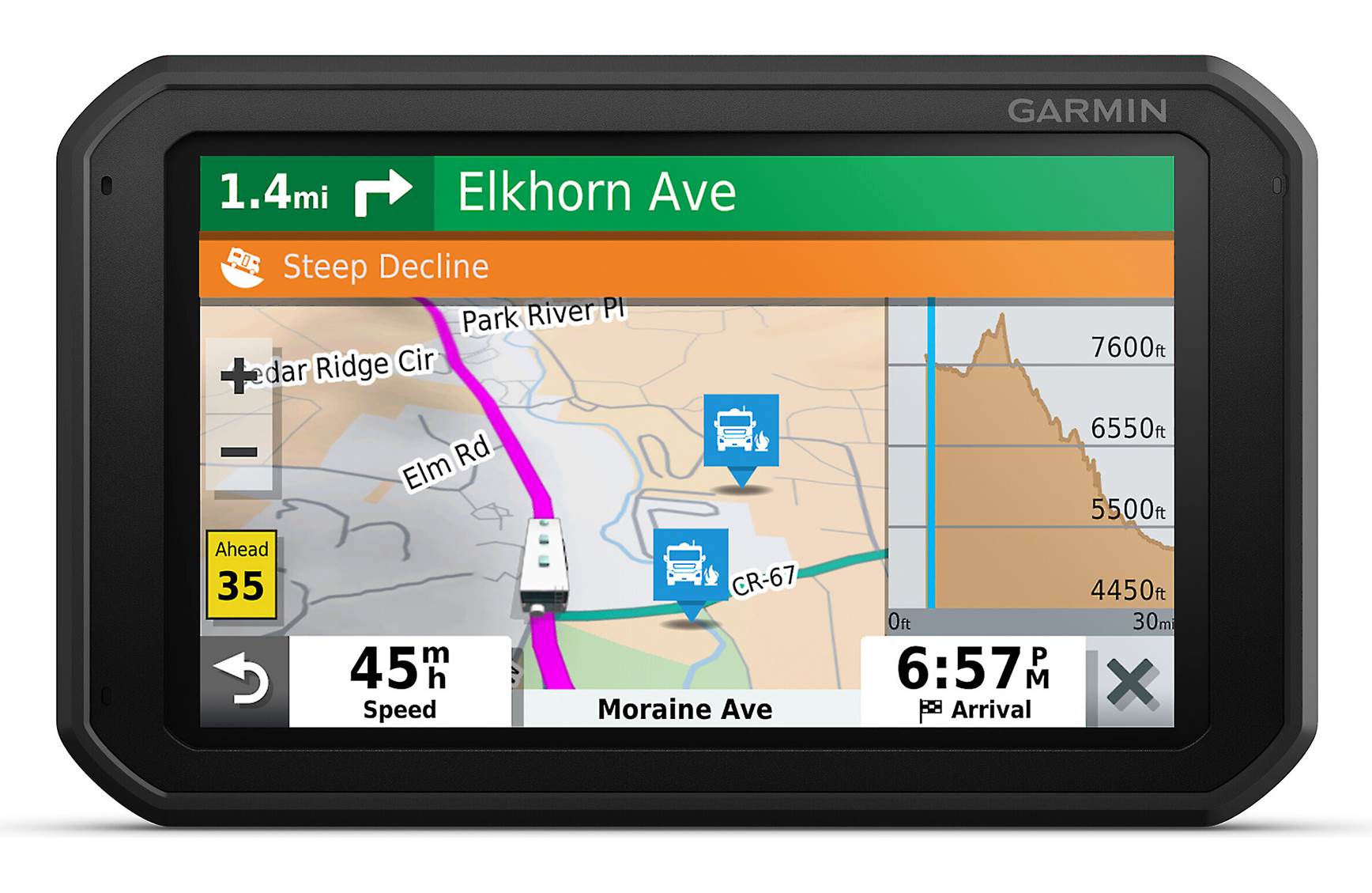  Garmin RV 785 Traffic, GPS for RVs with Dash Cam